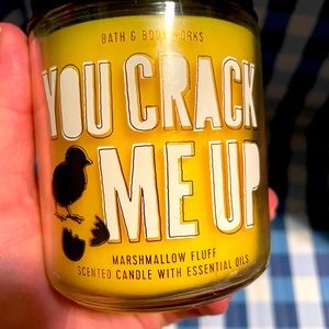 YOU CRACK ME UP MARSHMALLOW FLUFF SINGLE WICK CANDLE 🕯 BATH & BODY WORKS…